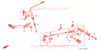 PEDALE pour Honda CBR 600 F HURRICANE de 1987