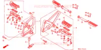 REPOSE PIED pour Honda CBR 600 F HURRICANE de 1987