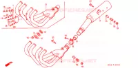 SILENCIEUX D'ECHAPPEMENT pour Honda CBR 600 F HURRICANE de 1987