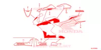 AUTOCOLLANTS pour Honda CBR 600 RR ABS RED de 2018