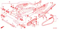 BRAS OSCILLANT pour Honda CBR 600 RR ABS RED de 2018