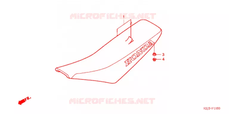 SELLE Honda MOTO 100 CRF 2006  CRF100F6