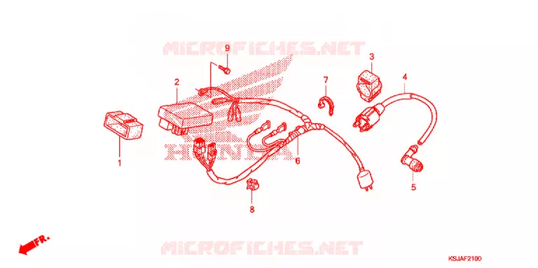 FAISCEAU DES FILS Honda MOTO 100 CRF 2011  CRF100FB
