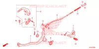 PEDALE   KICK pour Honda CRF 110 de 2013