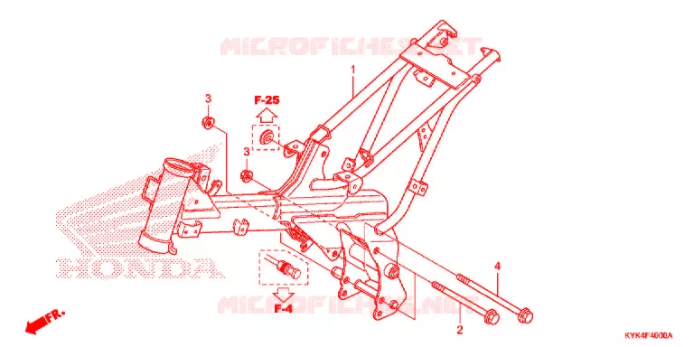 CADRE Honda MOTO 110 CRF 2013  CRF110FD