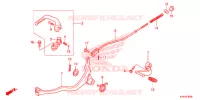 PEDALE   KICK pour Honda CRF 110 de 2014
