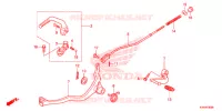 PEDALE   KICK pour Honda CRF 110 de 2015