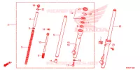 FOURCHE pour Honda CRF 110 de 2015