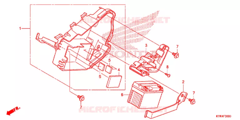 BATTERIE Honda MOTO 110 CRF 2016  CRF110FG