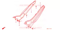 COUVERCLES LATERAUX pour Honda CBR 600 F HURRICANE de 1987