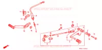 PEDALE pour Honda CBR 600 F HURRICANE de 1987