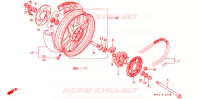 ROUE ARRIERE pour Honda CBR 600 F HURRICANE de 1987
