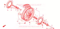 ROUE AVANT pour Honda CBR 600 F HURRICANE de 1987