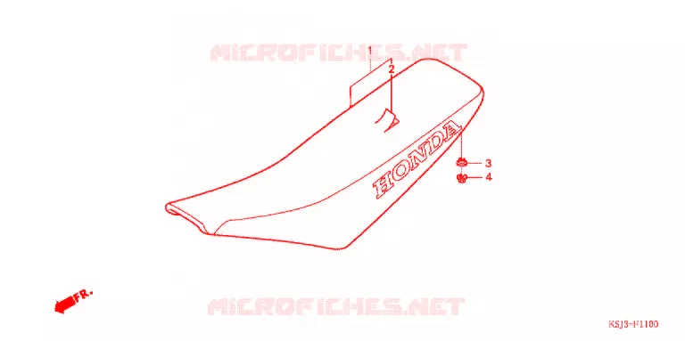 SELLE Honda MOTO 100 CRF 2007  CRF100F7