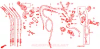 LEVIER DE GUIDON   CABLE   COMMODO pour Honda CRF 250 R RED de 2008
