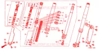 FOURCHE pour Honda CRF 250 R de 2010