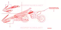 AUTOCOLLANTS pour Honda CRF 250 R de 2012