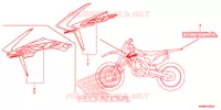AUTOCOLLANTS pour Honda CRF 250 R de 2015