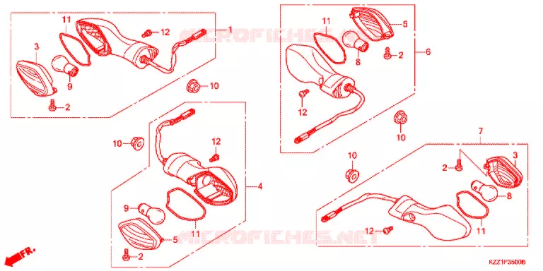 CLIGNOTANT Honda MOTO 250 CRF 2013  CRF250LD