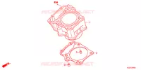 CYLINDRE pour Honda CRF 250 M RED de 2013