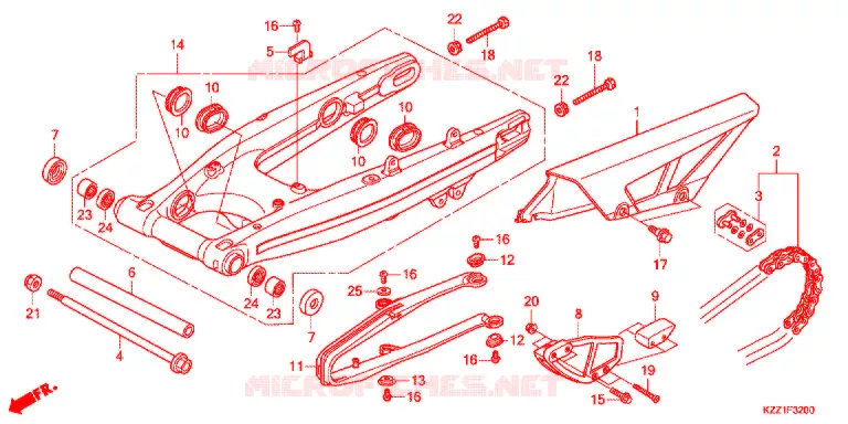 BRAS OSCILLANT Honda MOTO 250 CRF 2013  CRF250ME