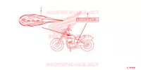 AUTOCOLLANTS pour Honda REBEL 250 de 2016