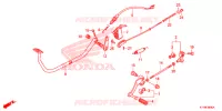 PEDALE pour Honda REBEL 250 de 2016
