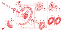 ROUE AVANT pour Honda CRF 250 R de 2005