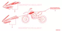 AUTOCOLLANTS pour Honda CRF 250 R de 2011