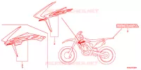 AUTOCOLLANTS pour Honda CRF 250 R de 2015