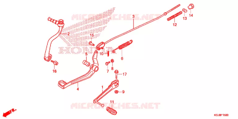 PEDALE Honda MOTO 100 CRF 2013  CRF100FD