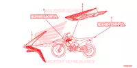 AUTOCOLLANTS pour Honda CRF 110 de 2014