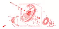 ROUE AVANT pour Honda CRF 150 F de 2011