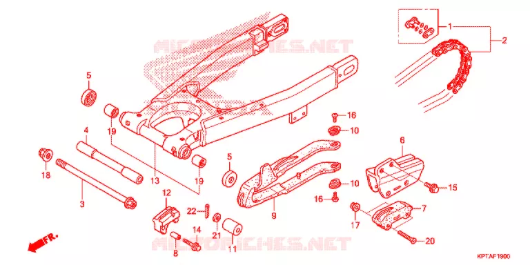 BRAS OSCILLANT Honda MOTO 150 CRF 2012  CRF150FC