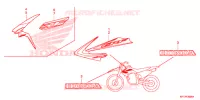 AUTOCOLLANTS pour Honda CRF 150 F de 2013