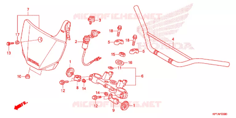 GUIDON - TE DE FOURCHE Honda MOTO 150 CRF 2017  CRF150FH