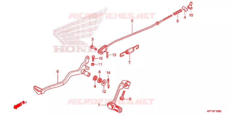 PEDALE Honda MOTO 150 CRF 2017  CRF150FH