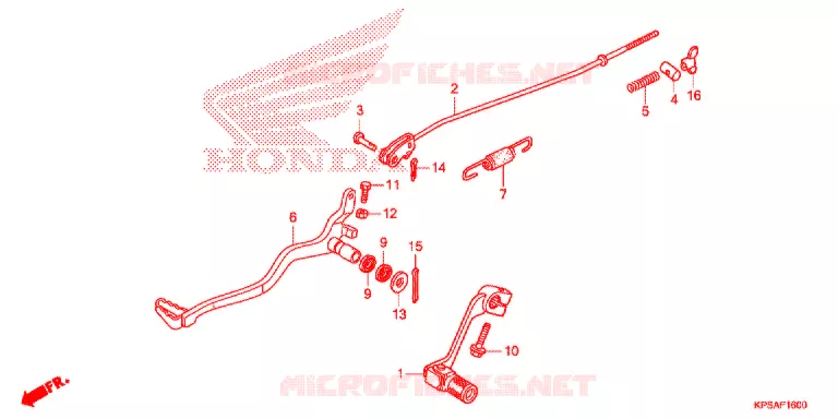 PEDALE Honda MOTO 230 CRF 2012  CRF230FC