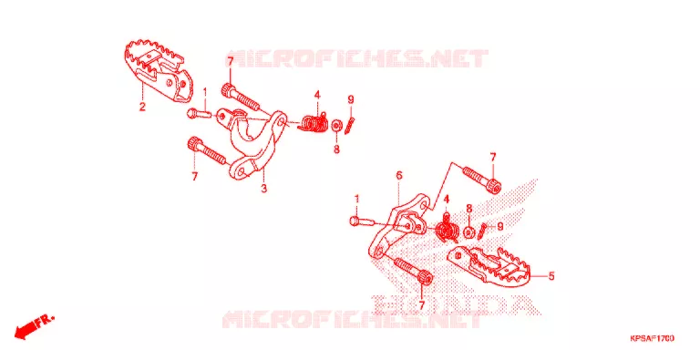 REPOSE PIED Honda MOTO 230 CRF 2012  CRF230FC