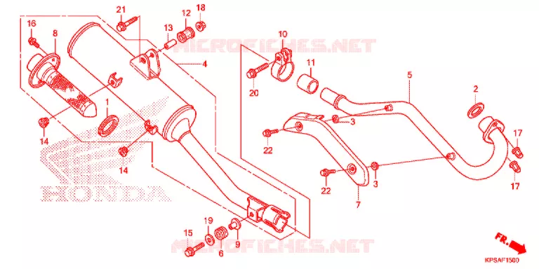 SILENCIEUX D'ECHAPPEMENT Honda MOTO 230 CRF 2015  CRF230FF