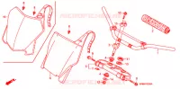 GUIDON   TE DE FOURCHE pour Honda CRF 250 R BLACK de 2008