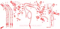 LEVIER DE GUIDON   CABLE   COMMODO pour Honda CRF 250 R BLACK de 2008