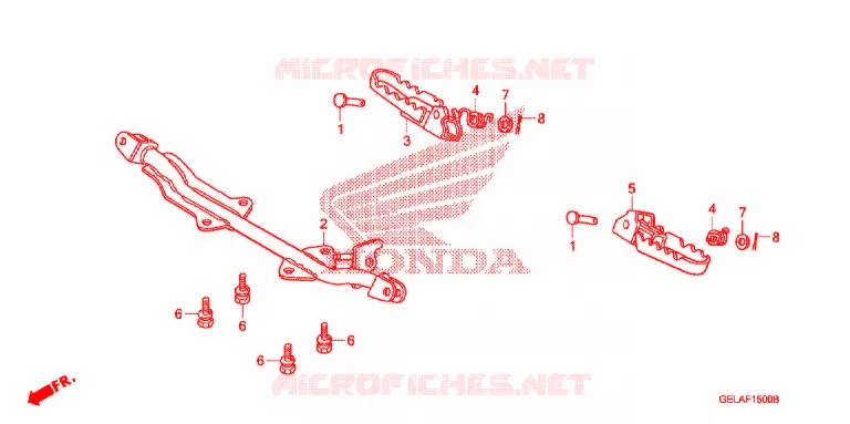 REPOSE PIED Honda MOTO 50 CRF 2006  CRF50F6