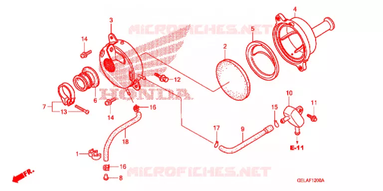 FILTRE A AIR Honda MOTO 50 CRF 2008  CRF50F8