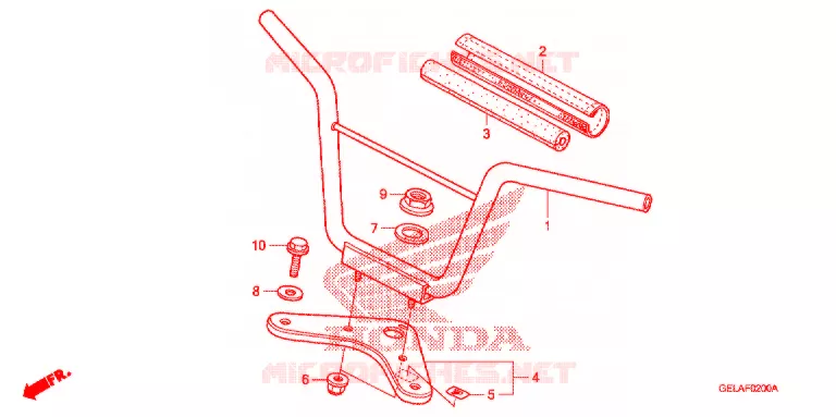 GUIDON - TE DE FOURCHE Honda MOTO 50 CRF 2008  CRF50F8