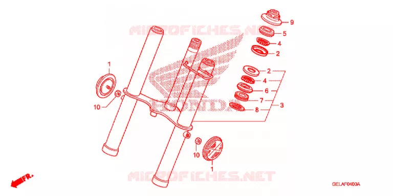 FOURCHE Honda MOTO 50 CRF 2011  CRF50FB