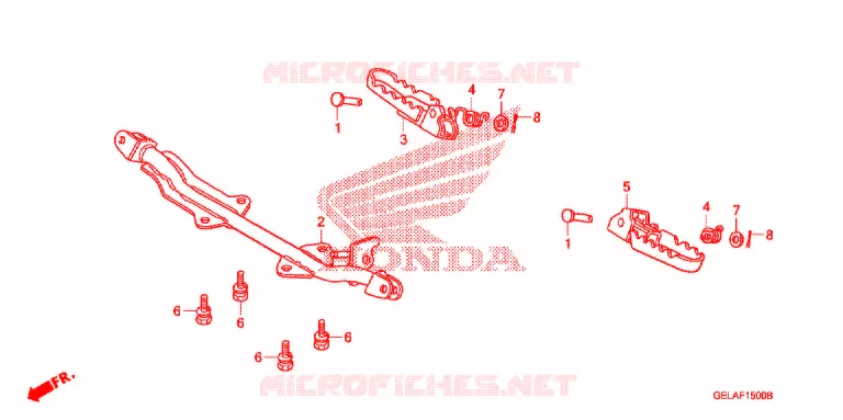 REPOSE PIED Honda MOTO 50 CRF 2011  CRF50FB
