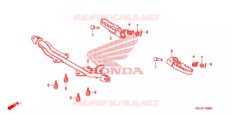 REPOSE PIED Honda MOTO 50 CRF 2012  CRF50FC