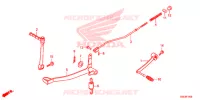 PEDALE DE FREIN   KICK pour Honda CRF 50 de 2013