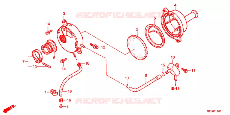 FILTRE A AIR Honda MOTO 50 CRF 2013  CRF50FD